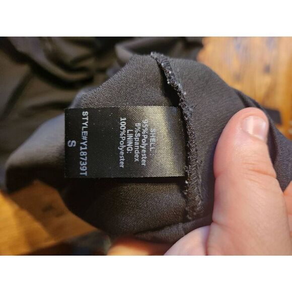 Tuckernuck Pomander Place Tie Knot Sleeve Black Mini Dress sz Small - Picture 4 of 5